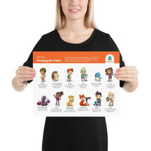 Load image into Gallery viewer, Peekapak Characters Poster