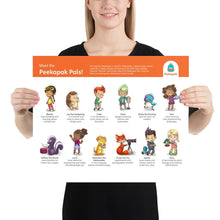 Load image into Gallery viewer, Peekapak Characters Poster