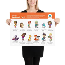 Load image into Gallery viewer, Peekapak Characters Poster