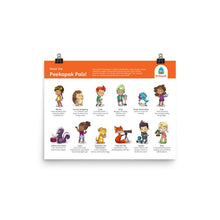 Load image into Gallery viewer, Peekapak Characters Poster