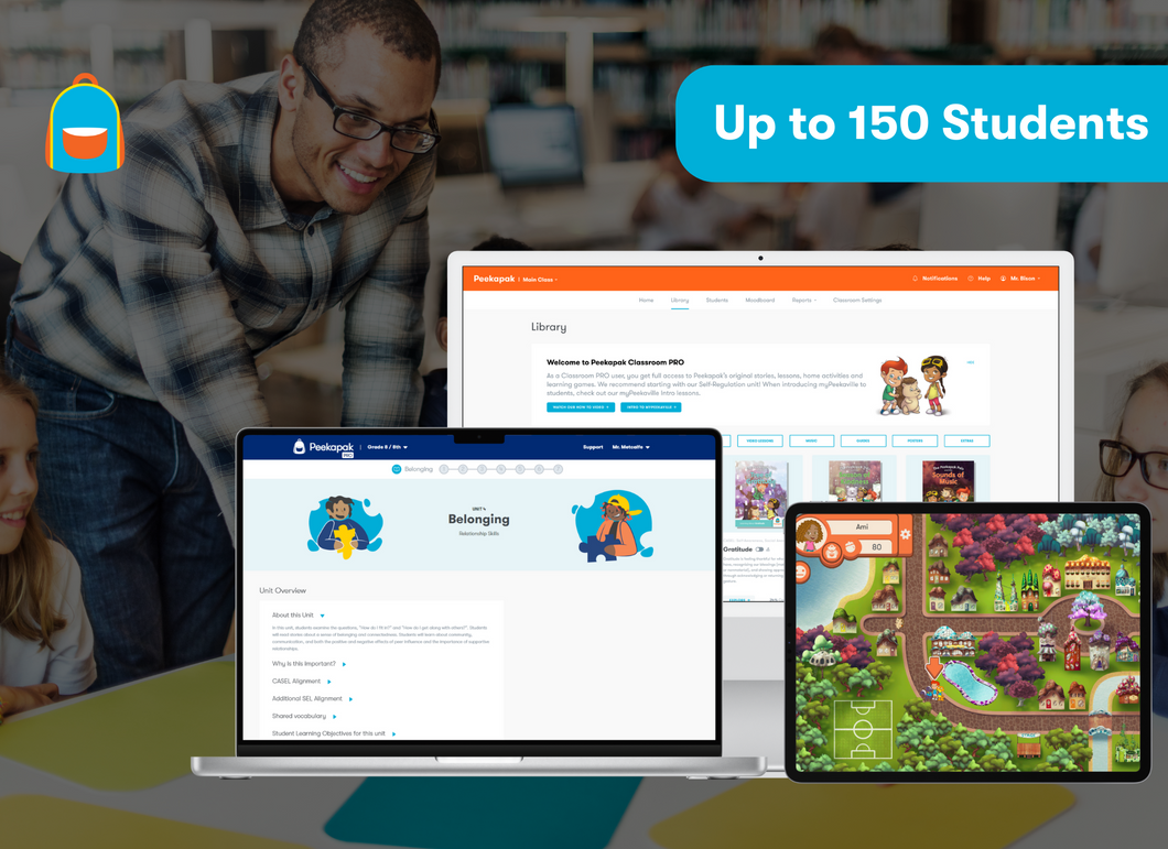 Peekapak PRO Subscription | Up to 150 Students